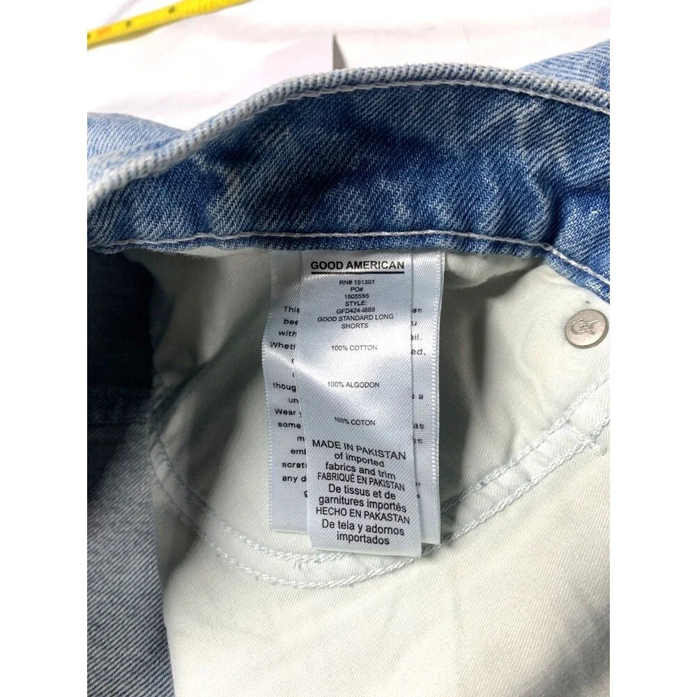 Good American Good Standard Long Shorts 14 NWT New